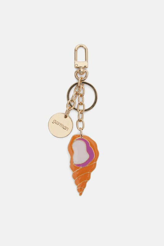 Image of Jewelry. Productname: Orange Shell Key Ring in Gold colour by brand - Gorman