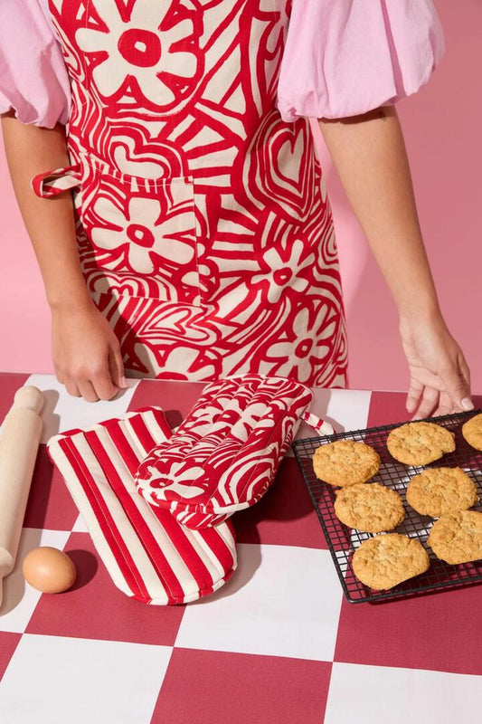 Image of Kitchen & Dining. Productname: Flower Power Mitt Set 2 in Print colour by brand - Gorman