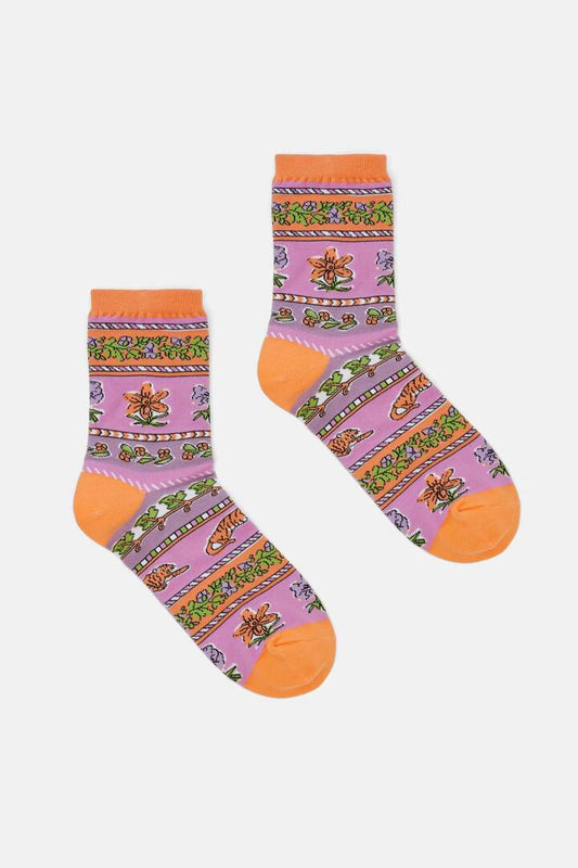 Image of Socks. Productname: Wanderlust Stripe Sock in Multi colour by brand - Gorman