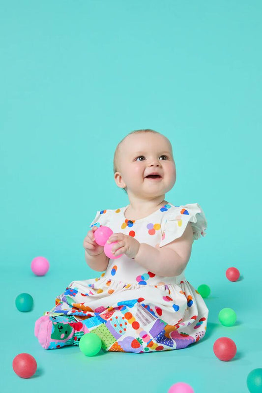 Image of Dresses. Productname: Cupcakes Baby Dress in Cream colour by brand - Gorman