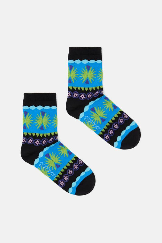 Image of Socks. Productname: Jade Black Shear Sock in Multi colour by brand - Gorman