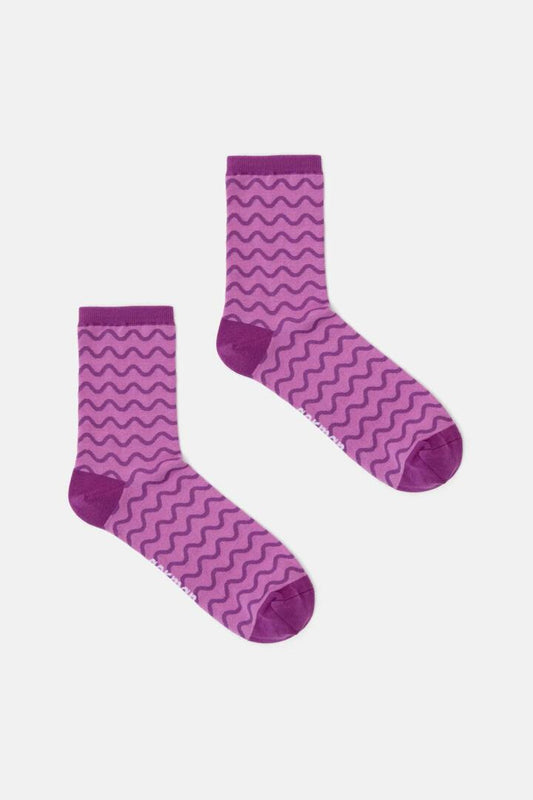 Image of Socks. Productname: Purple Wave Sock in Purple colour by brand - Gorman