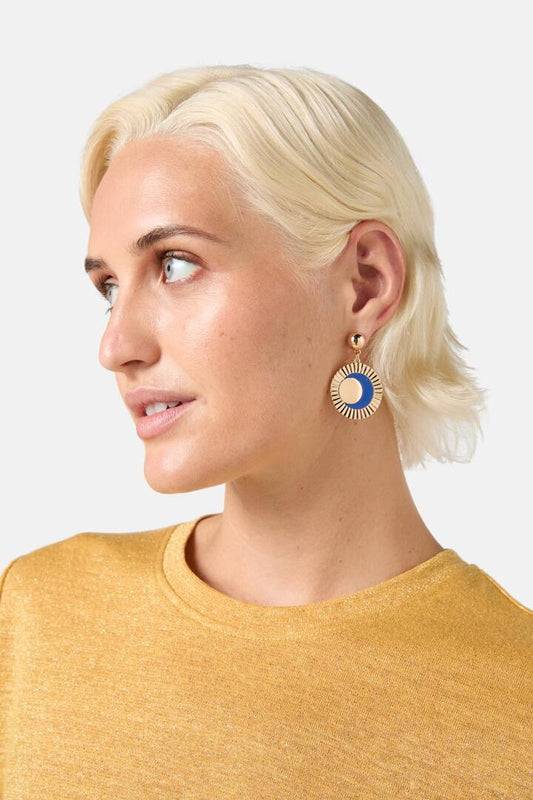 Image of Earrings. Productname: Blue Moon Earring in Multi colour by brand - Gorman