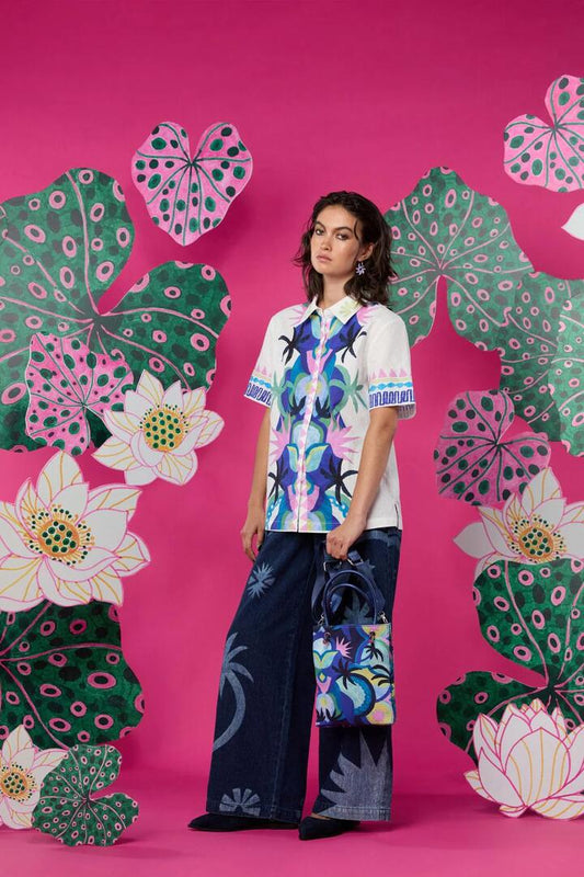 Image of Bags. Productname: Jade Canvas Mini Tote in Print colour by brand - Gorman