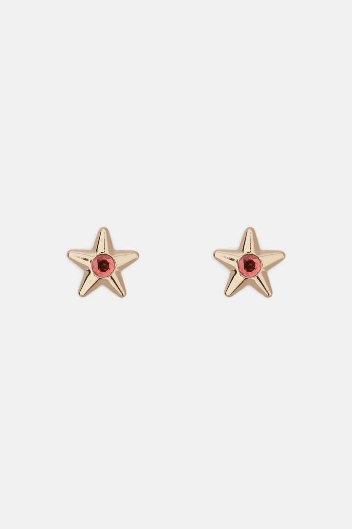 Image of Earrings. Productname: Pink Star Earring in Gold colour by brand - Gorman