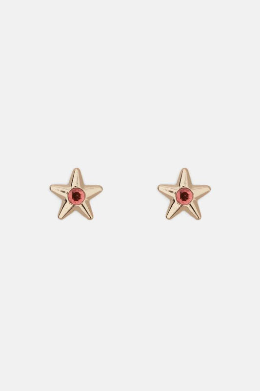 Image of Earrings. Productname: Pink Star Earring in Gold colour by brand - Gorman