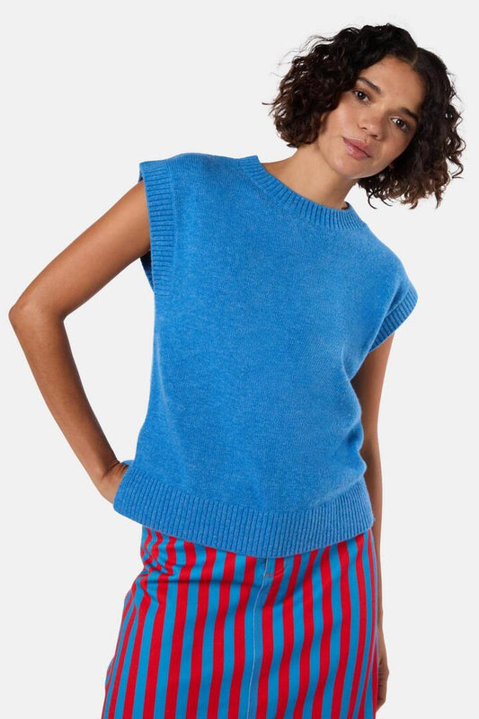 Image of Coats & Jackets. Productname: Lilli Vest in Blue colour by brand - Gorman