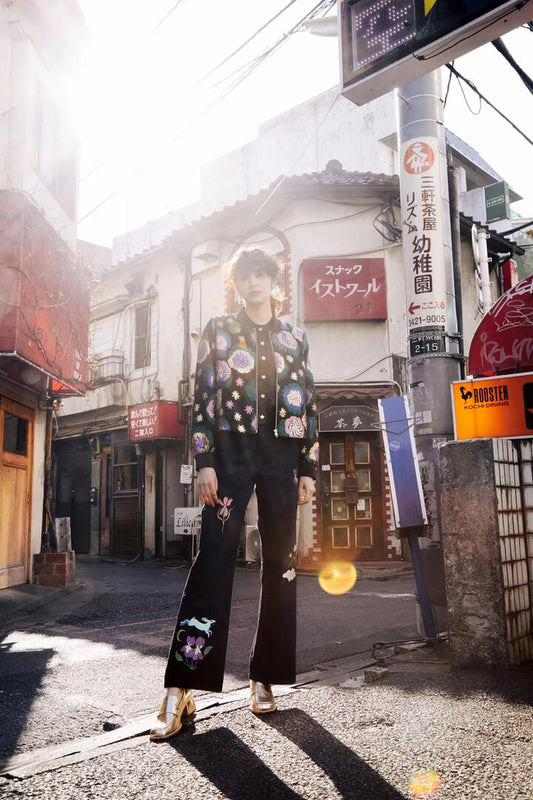 Image of a model wearing Denim. Productname: Daydream Emb Jean in Denim colour by brand - Gorman