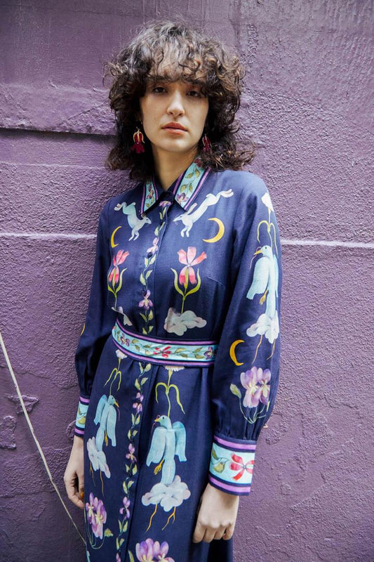 Image of Dresses. Productname: Daydream Long Dress in Print colour by brand - Gorman