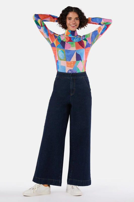 Image of a model wearing Denim. Productname: Tamika Jean in Indigo colour by brand - Gorman