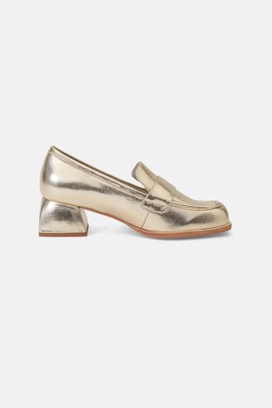 Image of Flats. Productname: Starlight Loafer in Gold colour by brand - Gorman