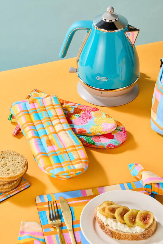 Image of Kitchen & Dining. Productname: Spotted Flower Mitt Set 2 in Print colour by brand - Gorman