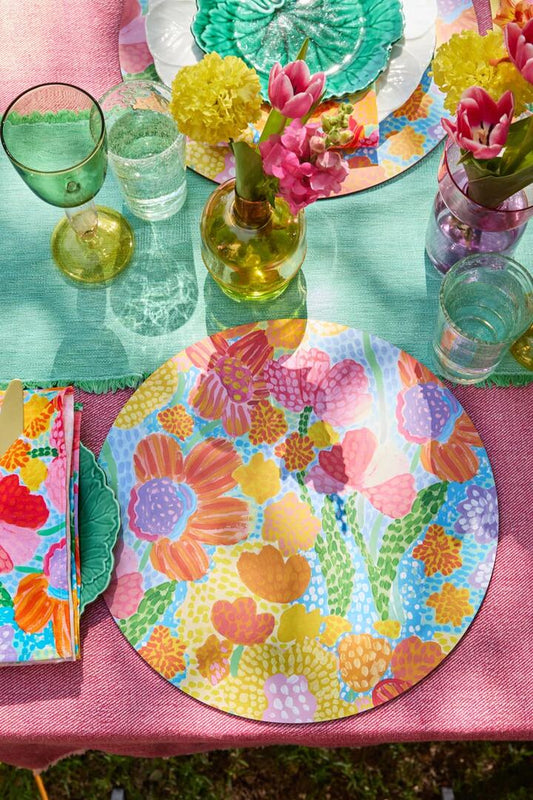 Image of Kitchen & Dining. Productname: Spotted Flower Placemat Set 4 in Print colour by brand - Gorman