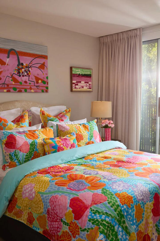 Image of Others. Productname: Spotted Flower Bedding Set QB in Print colour by brand - Gorman