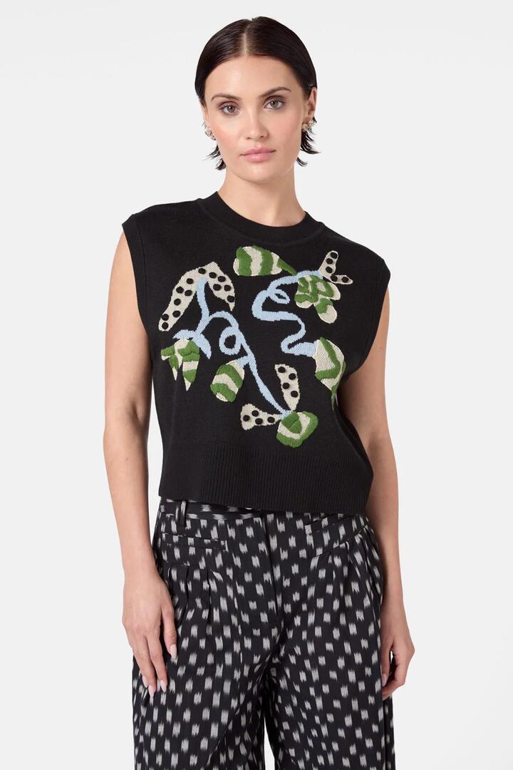 Image of Coats & Jackets. Productname: The Vines Knit Vest in Multi colour by brand - Gorman