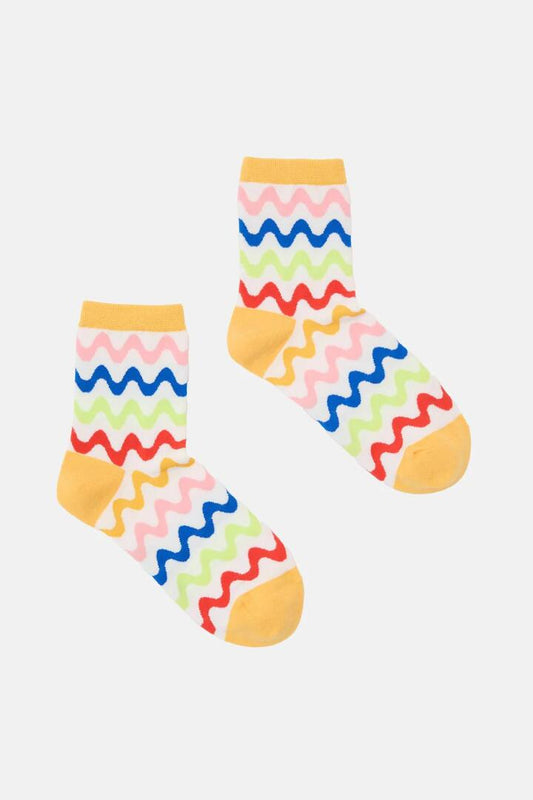 Image of Socks. Productname: Squiggle Sheer Sock in Multi colour by brand - Gorman