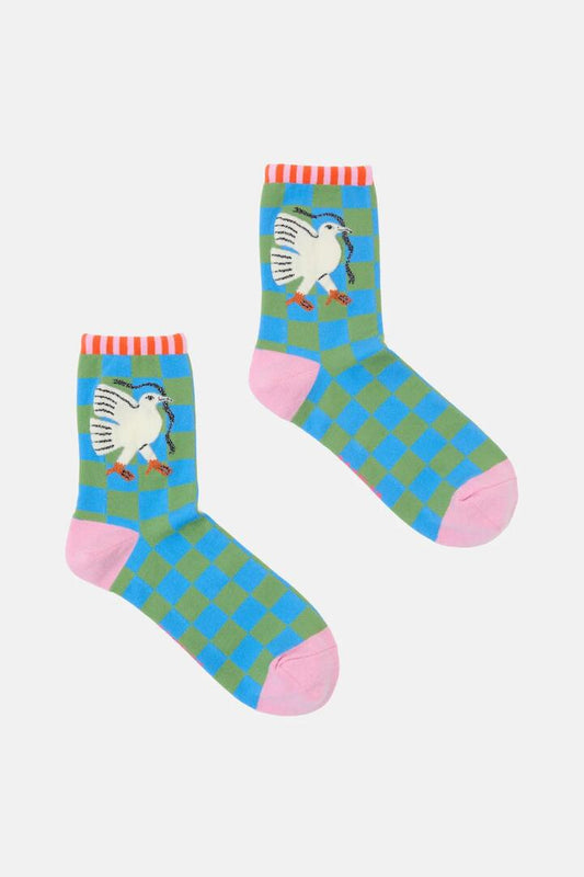 Image of Socks. Productname: Fantasy Dove Sock in Multi colour by brand - Gorman