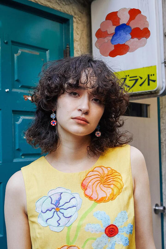 Image of Earrings. Productname: Big Bouquet Earring in Multi colour by brand - Gorman