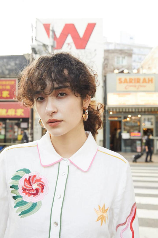 Image of Earrings. Productname: Rainbow Diamonte Earring in Multi colour by brand - Gorman