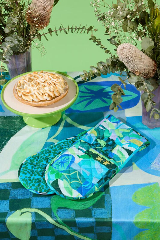 Image of Kitchen & Dining. Productname: Leaves Oven Mitt in Print colour by brand - Gorman