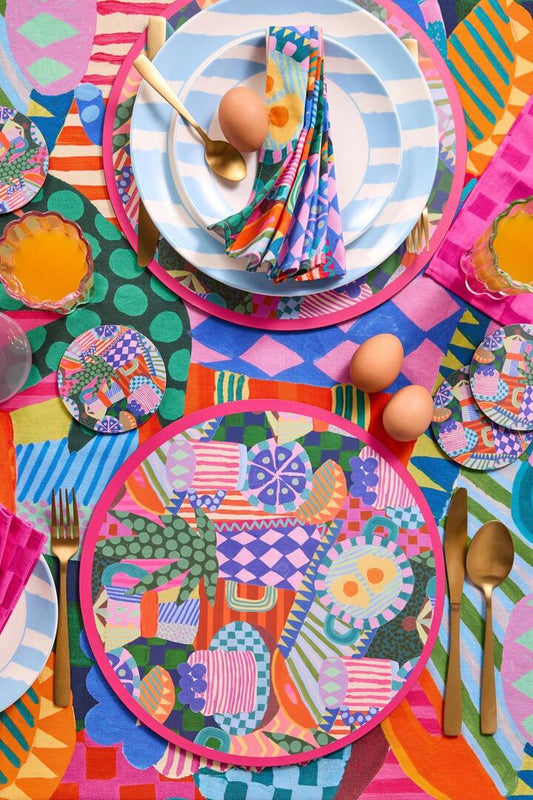 Image of Kitchen & Dining. Productname: Bon Appetite Placemat Set 4 in Print colour by brand - Gorman