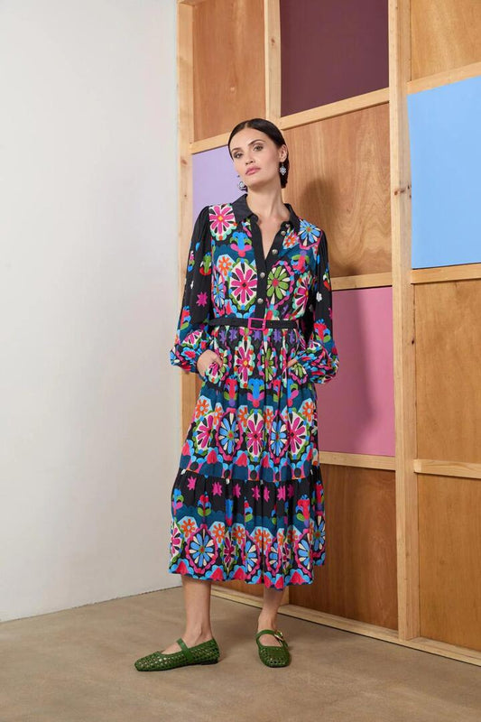 Image of Dresses. Productname: Friendly Folk Shirt Dress in Print colour by brand - Gorman
