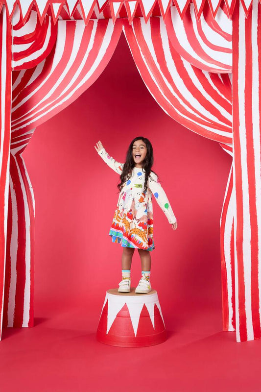 Image of Dresses. Productname: Showtime Kids Dress in Cream colour by brand - Gorman