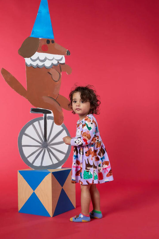 Image of Dresses. Productname: Puppys Baby LS Dress in Lilac colour by brand - Gorman