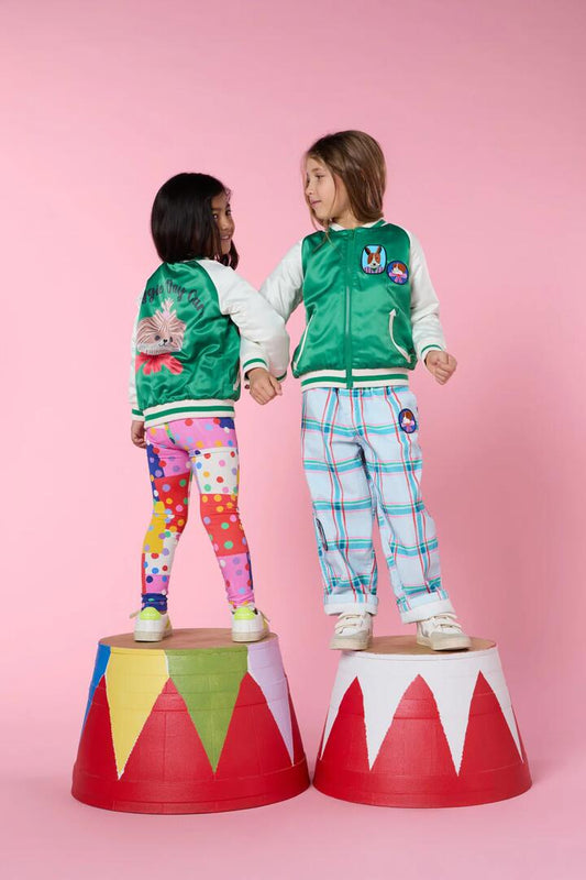 Image of a model wearing Outerwear. Productname: Doggy Daycare Kids Jacket in Multi colour by brand - Gorman