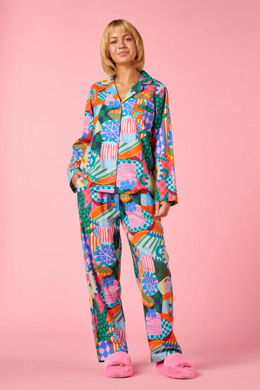 Image of Sleepwear & Loungewear. Productname: Bon Appetite LS PJ Set in Print colour by brand - Gorman