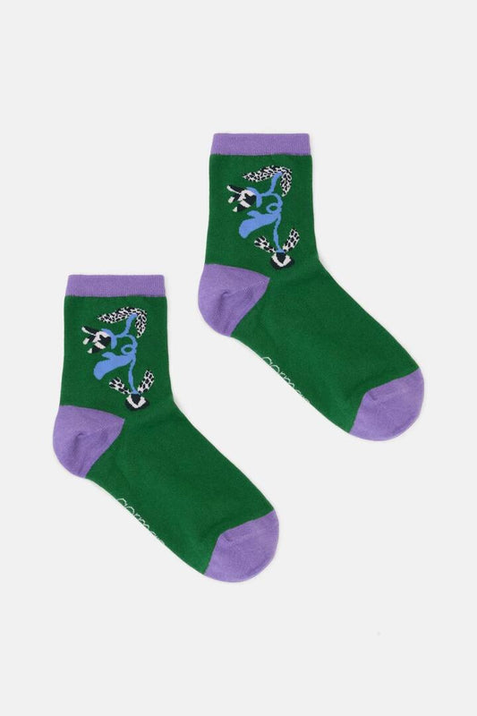 Image of Socks. Productname: The Vines Green Mesh Sock in Multi colour by brand - Gorman