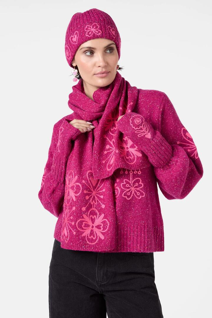 Image of Accessories. Productname: Folk Tales Scarf in Red colour by brand - Gorman