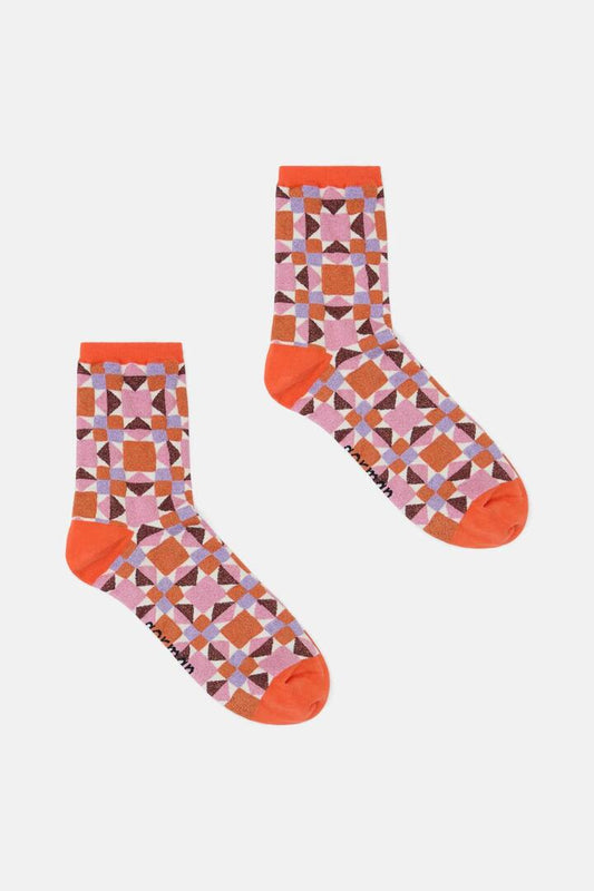 Image of Socks. Productname: Heirloom Orange Sock in Multi colour by brand - Gorman