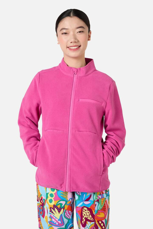 Image of Coats & Jackets. Product name - Scrubs Pink Micro Polar Fleece Jacket in Pink colour by brand - Gorman