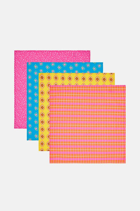 Image of Kitchen & Dining. Productname: Chic Retreat Napkin Set 4 in Print colour by brand - Gorman