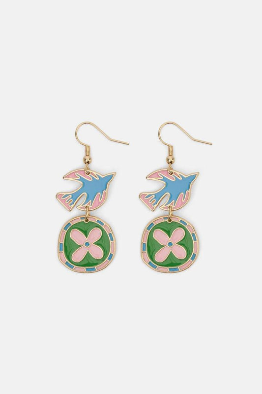 Image of Earrings. Productname: Bird Flower Earring in Multi colour by brand - Gorman