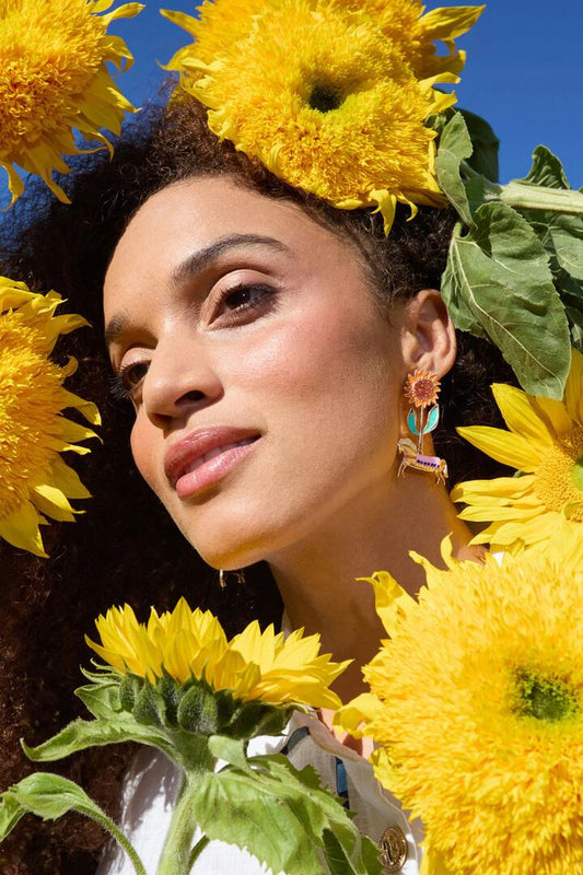 Image of Earrings. Productname: The Horses Earrings in Gold colour by brand - Gorman