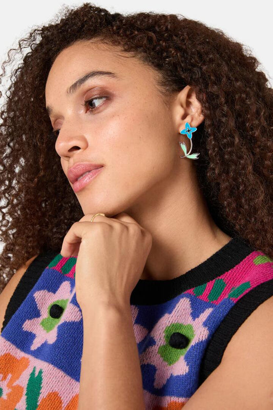 Image of Earrings. Productname: Little Flower Earrings in Multi colour by brand - Gorman