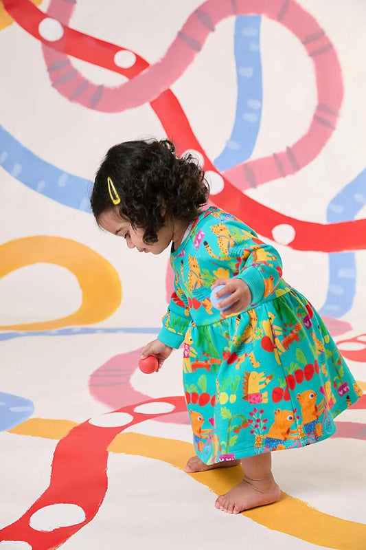 Image of Dresses. Productname: Riding Baby Dress in Green colour by brand - Gorman