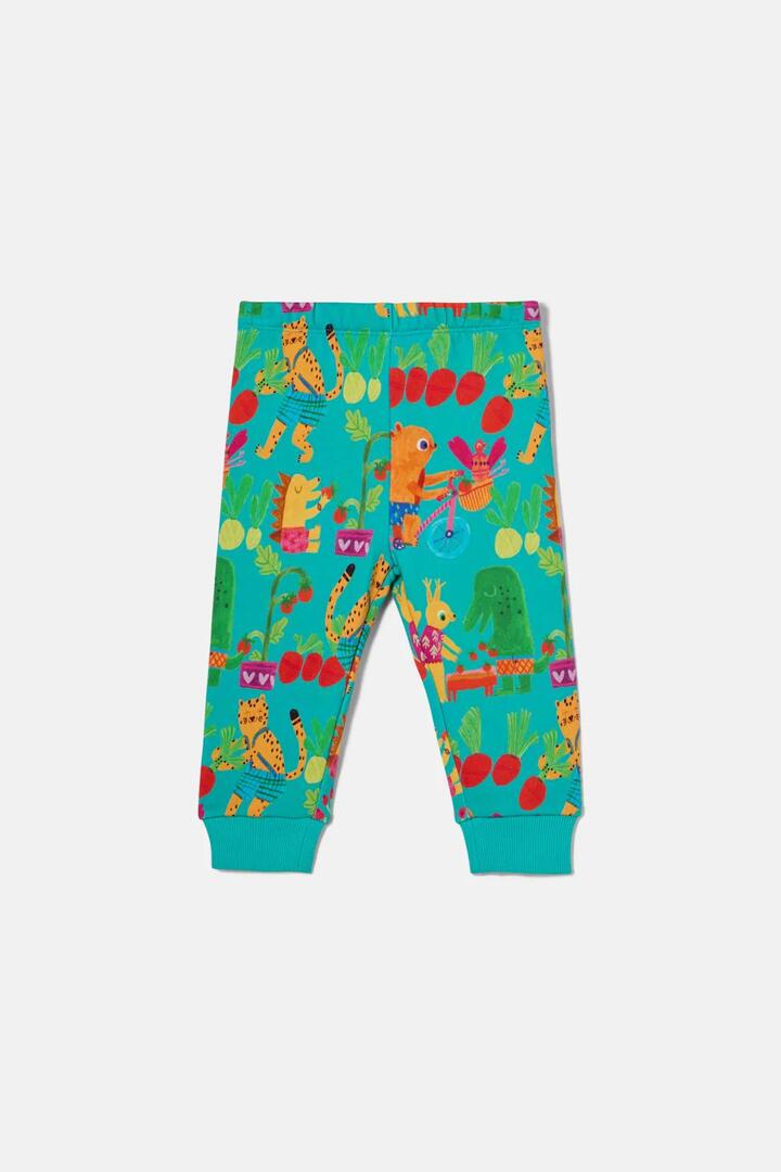 Image of a model wearing Pants. Productname: Riding Baby Jogger in Green colour by brand - Gorman