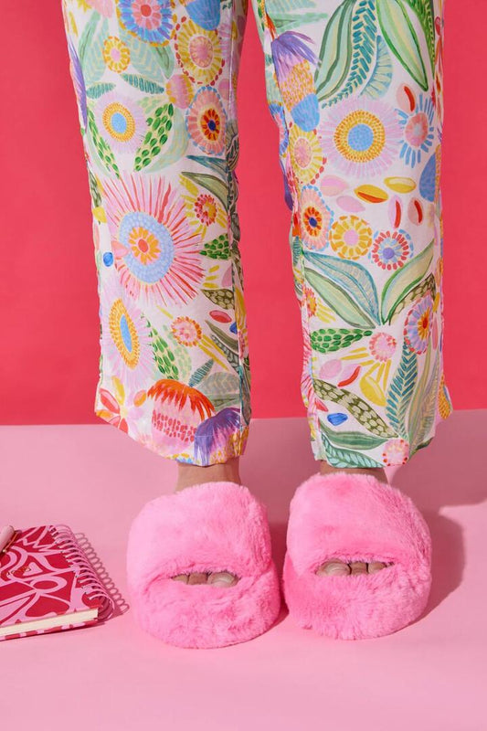 Image of Slippers. Productname: Slide By Slipper Pink in Pink colour by brand - Gorman