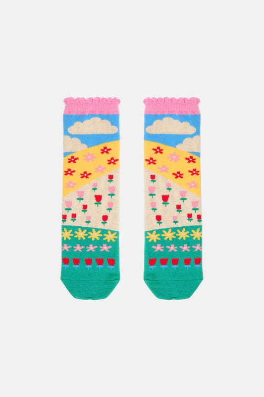 Image of Socks. Productname: Happy Floral Kids Sock in Multi colour by brand - Gorman