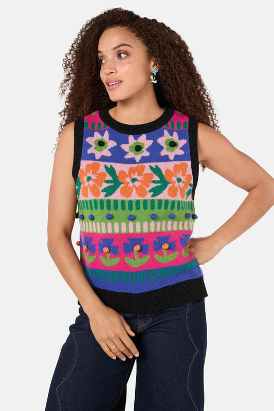 Image of Coats & Jackets. Productname: Amphora Knit Vest in Multi colour by brand - Gorman