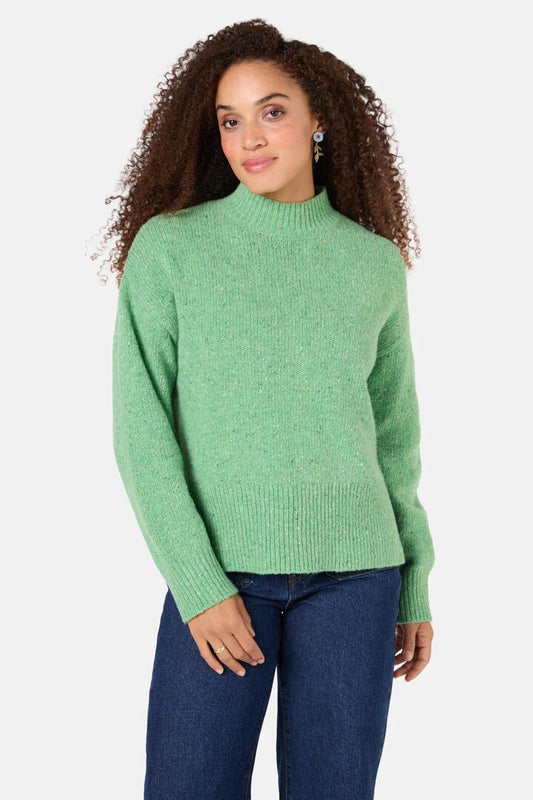 Image of a model wearing Outerwear. Productname: Zenzi Jumper in Green colour by brand - Gorman