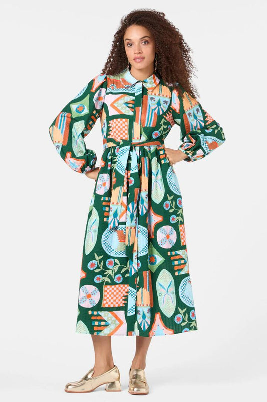 Image of Dresses. Productname: Renaissance Long Dress in Print colour by brand - Gorman