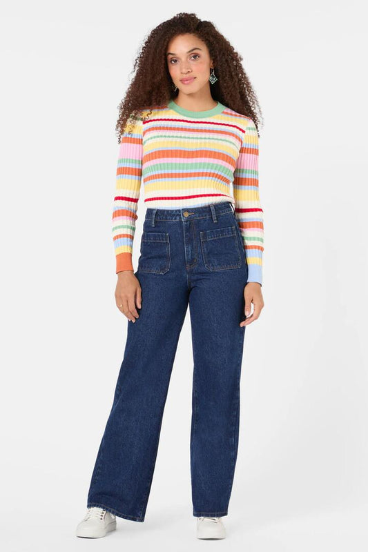 Image of a model wearing Denim. Productname: Gina Jean in Denim colour by brand - Gorman