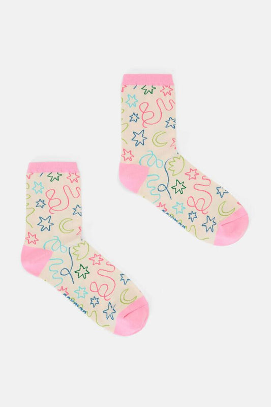 Image of Socks. Productname: Desert Squiggle Sock in Multi colour by brand - Gorman