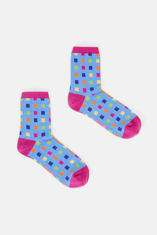 Image of Socks. Productname: Light Up Check Sock in Multi colour by brand - Gorman