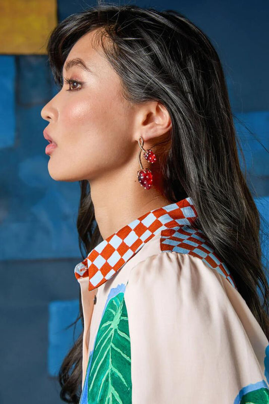 Image of Earrings. Productname: Windowsill Strawberry Earring in Multi colour by brand - Gorman