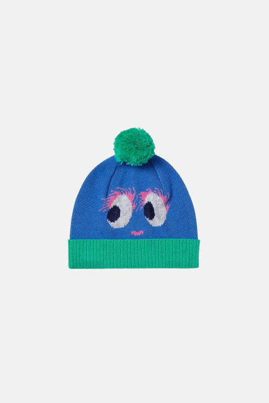 Image of Hats. Productname: Monster Baby Beanie in Blue colour by brand - Gorman